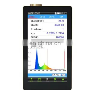 350B 380-780nm Hot Handheld Spectral Illuminance Analyzer Blue Light Tester Spectrometer Red and Blue Ray Irradiance Meter thumbnail-1
