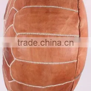 Luxury Custom Logo Moroccan Leather Ottoman thumbnail-2