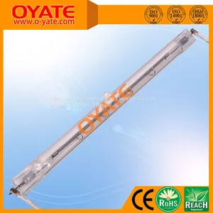 1000W OYATE Quick Response Short Wave Infrared Heating Lamp for Industrial Heating White Reflector Infrared Halogen Single Tube Lamps thumbnail-1