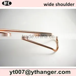 Rose Gold Copper Double Metal Coat Hanger for Boutique Display thumbnail-4