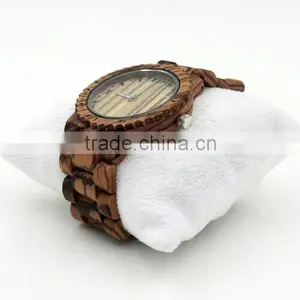 Top Quality Natural Women Man Unisex Wrist Wood Watch thumbnail-5