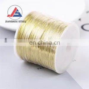 High Quality C3604 C3603 Brass Wire Rod 0.1mm 0.2mm Diameter Round Brass Wire for Welding thumbnail-2