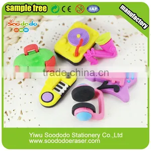 Fancy Novelty Rubber 3D Music Erasers thumbnail-1