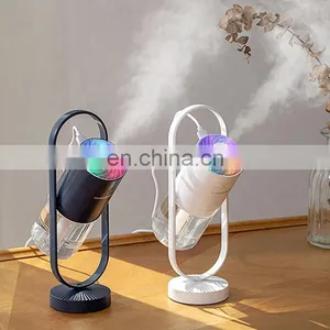 Amazon Top Portable 200ml Nebulizer Led Light Mini 200ml H2o Spray Mist Car Usb Ultrasonic Air Humidifiers With 7 Led Lights thumbnail-2