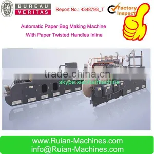 Paper Shopping Bag Making Machine With Handles Inline Quality Choice thumbnail-1