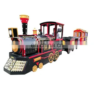 Professional New Design Trackless Train Battery Train For Amusement Park For Sale thumbnail-2