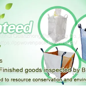 China Manufacture Waterproof Biodegradable Big Fibc Bags Woven Bulk Bag Durable Woven Ton Bag for Powder thumbnail-1