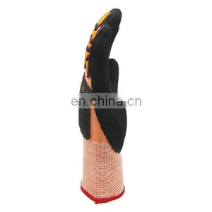 Industrial Construction HPPE Oilfield Cut Resistant Nitrile Palm Coated Impact Working Safety Gloves thumbnail-2
