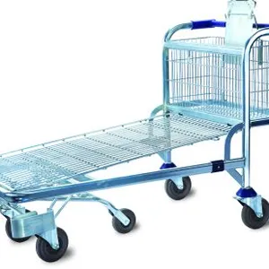 Heavy Duty Metal Wire Logistics Trolley With Handle 06 thumbnail-1