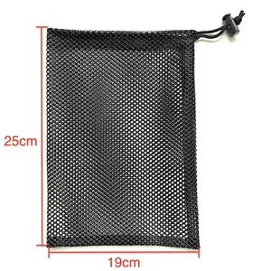 Adjustable Drawstring Mesh Bag Washable Mesh Bag With Button Storage Bag in Various Sizes thumbnail-3