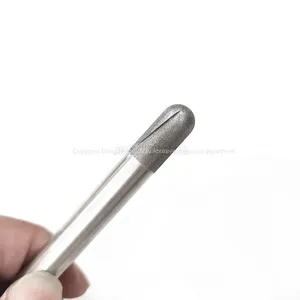 R4.7 Hemisphere Diamond Grinding Head Spiral Groove Design, Glass Fiber Drilling, Reaming and Trimming thumbnail-4