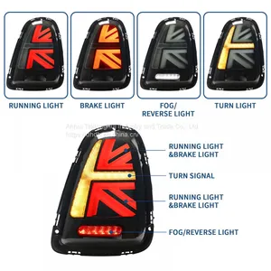 Car Lamps for BMW Mini Cooper S Union Jack R56 R57 R58 Smoke LED Tail Lights thumbnail-4
