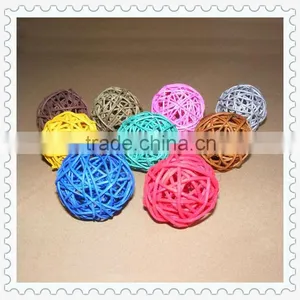 Wicker Wire Woven Rattan Ball Crafts thumbnail-1