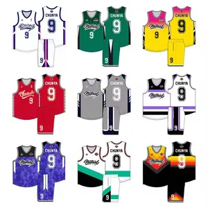 High Quality TC Fabric for Anti Pill Wicking for Baseball Jacket Basketball Shirt Uniformes Custom Jersey Basketball Wear Jersey thumbnail-2