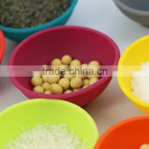 Multi-colored Small Silicone Bowls thumbnail-6