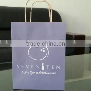 Carrying Bag, Take Out Bag, Prints With Single White Kraft Carrying Bag thumbnail-2