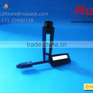 Black Plastic Mascara Tube With Mirror, Empty Mascara Container With Brush Cap thumbnail-3