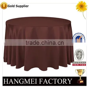 32 Inch Tablecloth For Gold Round Restaurant Table HM-ZB38 thumbnail-6