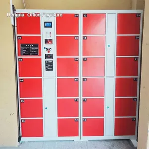 24-Door Steel Cabinet With Seamless Member Card Access-Moisture-Resistant | Keyless RFID Smart Gym Locker System-China Factory Wholesales thumbnail-1
