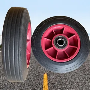 6X2 Solid Rubber Wheel Non Noise Heavy Duty for Hand Trolley thumbnail-5