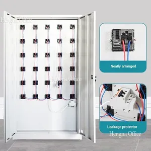 Heavy-Duty 20-Door , All-Steel | Mobile Device Charging Cabinet With Anti-Theft Lock | for Office thumbnail-5