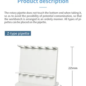 Tuohe Pipette Holder, Z-shaped Rotating Pipette Rack, 5/6 Pipette Racks thumbnail-5