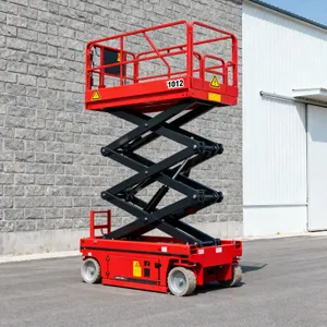 Hydraulic Electric Self Propelled Mobile Scissor Lift With 10mm Steel Platform thumbnail-3