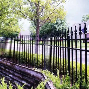 Outdoor Villa Perimeter Fence System - Interlocking Steel Panels With Weatherproof Coating thumbnail-2
