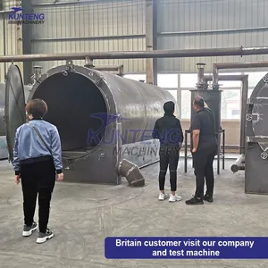 Smokeless Horizontal Biomass Charcoal Making Oven Biomass Carbonization Furnace EPC thumbnail-5