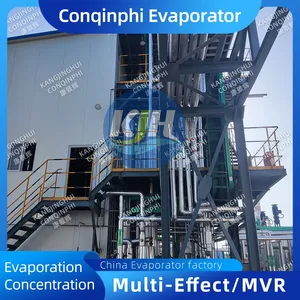 304 Stainless Steel Three-Effect Continuous Evaporation Crystallizer PLC Control thumbnail-3