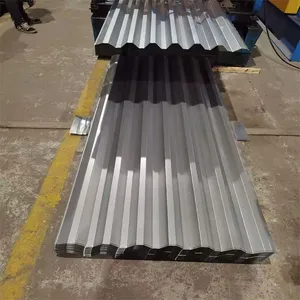 Low Price Cheap Used 0.12-0.8mm PVC Silver Big 6 Galvanized Corrugated Sheets Iron Roofing Plate thumbnail-2