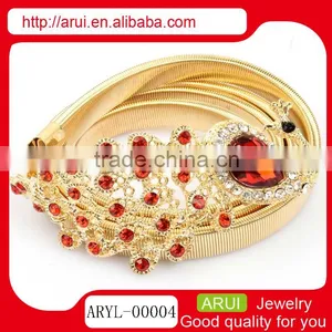 Fahion Adjustable Sexy Belly Chain Sapphire Peacock Waist Chain thumbnail-5