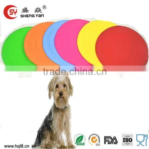 2014 Newest Hot Selling Soft Rubber Dog Toy Silicon Dog Frisbee thumbnail-1
