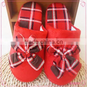 Fashion Bowknot Ladies Winter Indoor Home Slipper Warm Cotton Slippers thumbnail-1