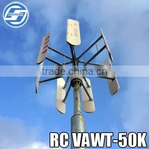 2015 New Hydro Turbine Generator China Electric Generating Windmills for Sale 50kw thumbnail-1