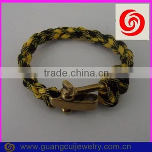 Fashion Stainless Steel Gold Clasp 550 Bow Shackle for Paracord Bracelet thumbnail-6