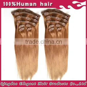 Distributor Wanted Wholesale Factory Remy Brazilian Hair Double Drawn Clip on Hair Extensions Walmart Hair thumbnail-3