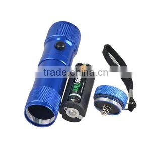 8 + 1 LED Aluminum Case 8 LED Flashlight With Laser Pointer thumbnail-4