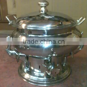 Steel Cheffing Dish, Wedding & Party Utensils, Food Serving Dish, Hot Keeping Dish, Catering Item, Hotel & Restaurant Utensils thumbnail-1