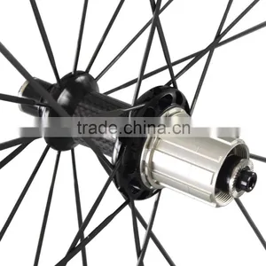 Cheap Bicycle Carbon Wheels 56/86mm Carbon Clincher Wheelset 700C Road Bike Wheelset UD Matt thumbnail-5