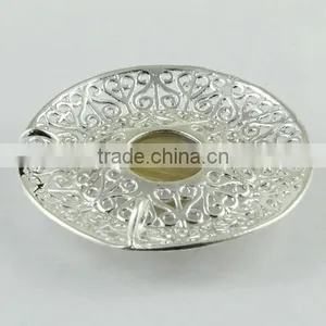 Beautiful Golden Rutile Pendant, Indian Jewelry Manufacturer, Silver Jewelry Exporter thumbnail-4