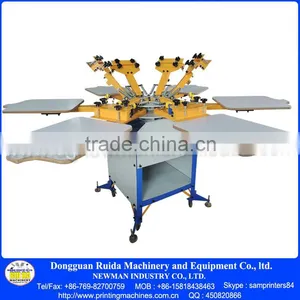 6 Color 6 Station Screen Printing Machine With Strong Base thumbnail-1