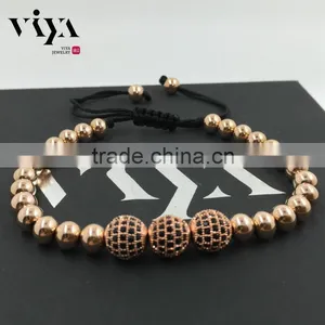 2016 Latest Fashion Beaded Wrap Steel Beads Wrist Bracelet thumbnail-5
