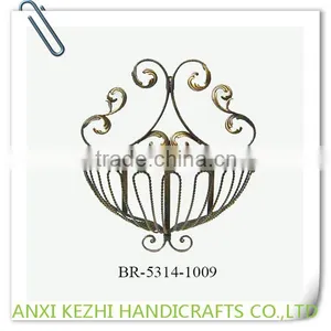 Wrought Iron Basket Wall Decor thumbnail-1