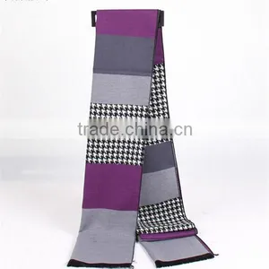 2015 New Quality Men Fleece Plaid Long Blanket Scarf thumbnail-3