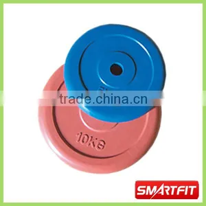 Colored Rubber Coated Weight Plate Weight Lifting Rubber Bump Plate thumbnail-1