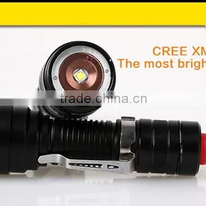 Focusing and Rechargeable Leds Flashlight With Free Black Rope thumbnail-4