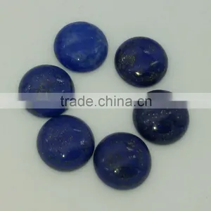 Lapis Round Cabochon Gemstone Factory Price Cab Polish thumbnail-3