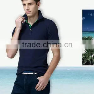 New New Coming Striped Men's Two Color Polo Shirts thumbnail-4