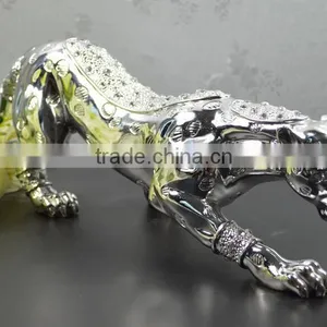 Resin Shell Leopard Sculpture Home Decor thumbnail-6